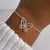 Pulsera Acero Blanco veneciana mariposa calada
