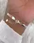 Pulsera Acero Blanco triple bolitas corazón micropavé - comprar online