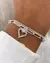 Pulsera Acero Blanco triple Fanny