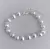 Pulsera bañada en plata bolitas rayadas - comprar online