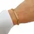 Pulsera cristales ambar y cubos de plata - comprar online