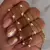 Conjunto acero dorado perlas 45 cm en internet