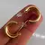 Aros semiargollas acero dorado triple 2 cm en internet