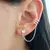 Aros pasantes cubics y cuff 55 mm