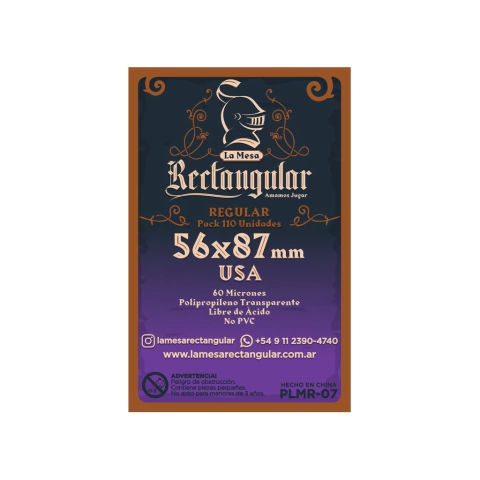 USA 56x87 - 110 Unds - Protectores "LaMesa Rectangular"