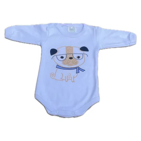 Pack x 3 Body Frances Perro Intelectual Blanco