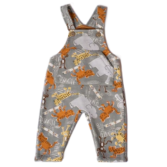 Jardinero Frisa Animalitos Gris