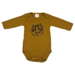 Body Americano Mostaza Estampas Varias - comprar online