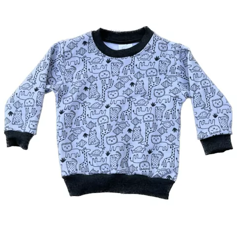Buzo Animalitos Gris