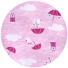 Ranita Paraguitas Gris, Rosa, Crudo, Celeste Interlock - sassykids
