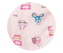 Body Frances Ratoncito Celeste, Rosa y Crudo - comprar online