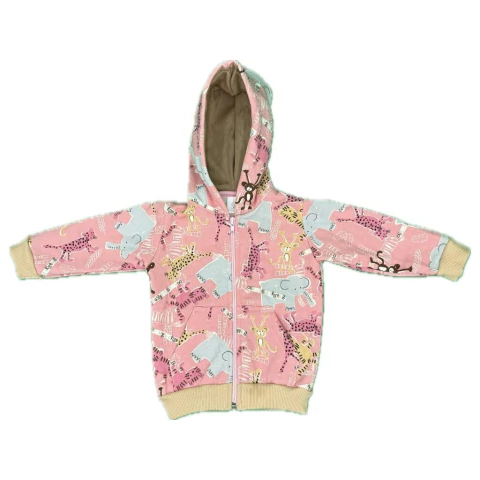 Campera Frisa Animales Rosa - comprar online