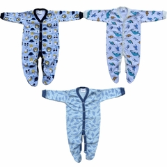 Pack x 3 Enterito Con Pie Nene (Estampados Surtidos)
