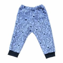 Pantalon Frisa Animalitos Gris