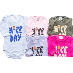 Pack x 3 Body Nice Day Nena (Fucsia, Rosa, Gris)