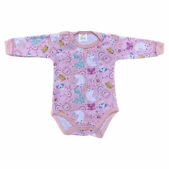 Body Frances Perro y Gato Rosa