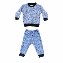 Conjunto Frisa Animalitos Gris