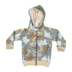 Campera Frisa Animalitos Gris en internet