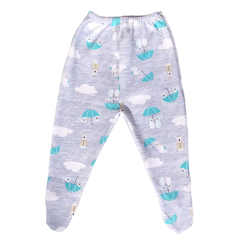 Ranita Paraguitas Gris, Rosa, Crudo, Celeste Interlock