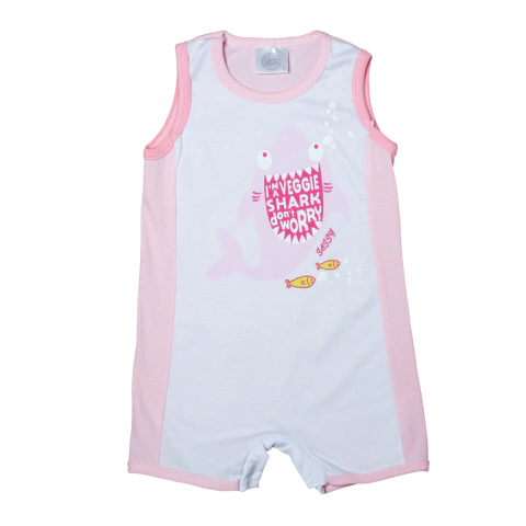 Enterito Veggie Shark Rosa