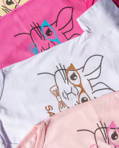 Pack x 4 Body Manga Corta Conejita Anteojos Nena - sassykids