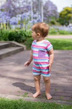 ENTERITO FELIPA RAYADO ROSA - comprar online