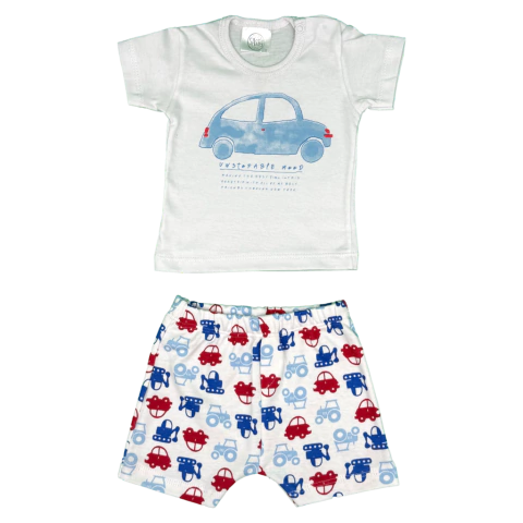 Conjunto Remera + Short Unstopable 0 a 6 meses