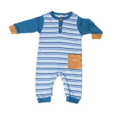 Enterito Con Puño Interlock Combinado Aero/Mostaza