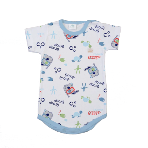 Body Frances Perro Acuatico Celeste