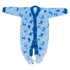 Enterito Con Pie Good Dog Celeste y Gris