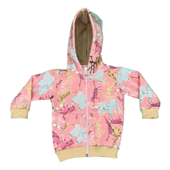 Campera Frisa Animales Rosa en internet