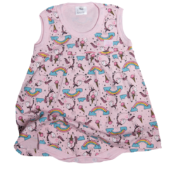 Vestido musculosa con bombachón unicornios