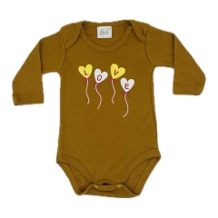 Body Americano Mostaza Estampas Varias - tienda online