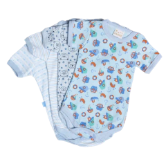 Imagen de Pack x 6 Body Manga Corta Nene Estampados Surtidos