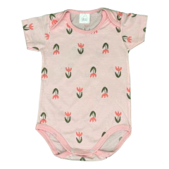 Body Americano Florcitas Verde, Rosa y Crudo - comprar online