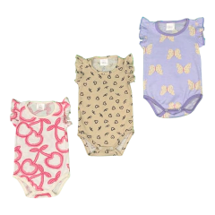 PACK X 3 BODY CON VOLADOS VALENTINA TALLES GRANDES - comprar online