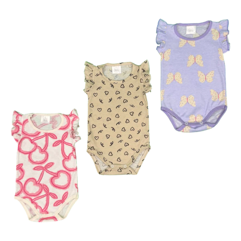 PACK X 3 BODY CON VOLADOS VALENTINA TALLES GRANDES - comprar online