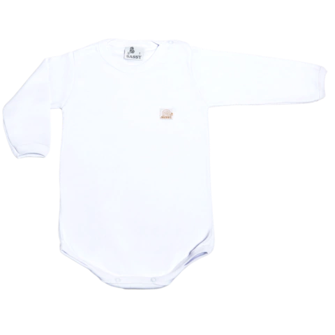 Body Frances Manga Larga Blanco