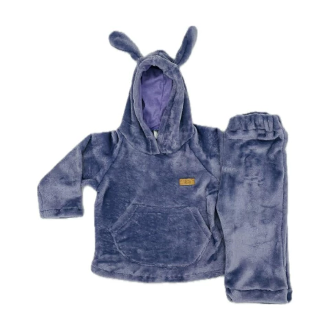 Buzo Canguro + Pantalon Lila Flannel - comprar online