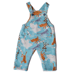 Jardinero Frisa Animalitos Celeste