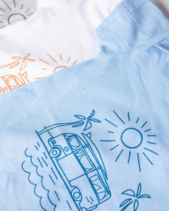 Pack x 3 Body Manga Corta Camioneta Surf Unisex - sassykids