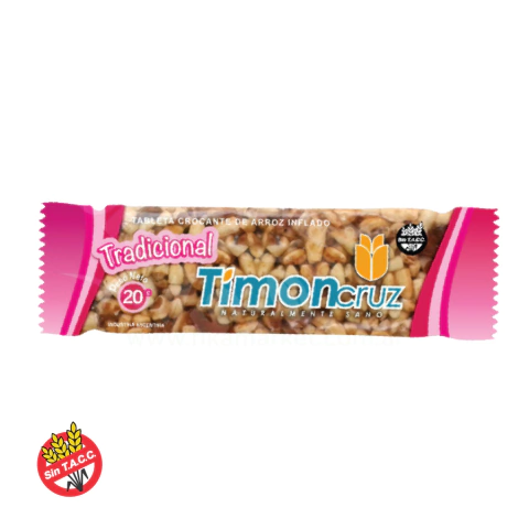 Barrra Crocante de Arroz Inflado Tradicional Timon Cruz 20g