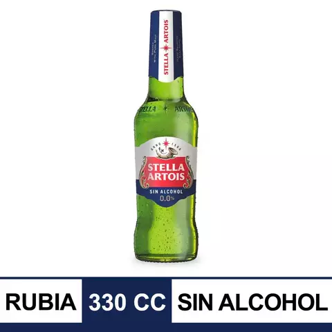 Botella Cerveza Stella Artois 0% Sin Alcohol 330cc - comprar online
