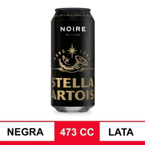 Cerveza Stella Artois Noire Lata 473cc - comprar online
