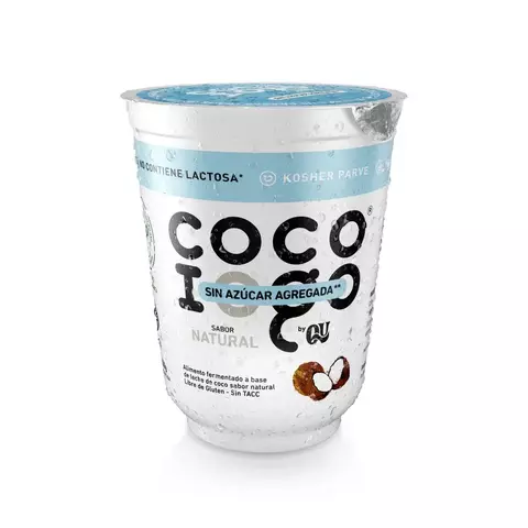 Yogur Sabor Natural Sin Azucar a Base de Coco Iogo By QU 320g - comprar online