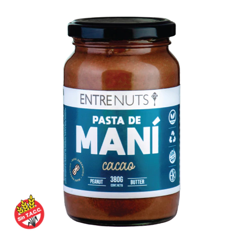 Pasta De Maní Cacao Entrenuts 370g