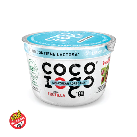 Yogur Sabor Frutilla Sin Azucar a Base de Coco Iogo By QU 160g - comprar online