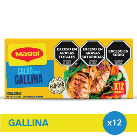Caldo De Gallina Maggi 12 Unidades - comprar online