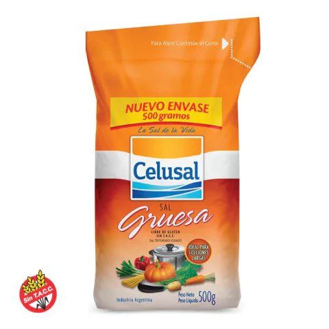 Sal Gruesa Paquete x 500 gr Celusal