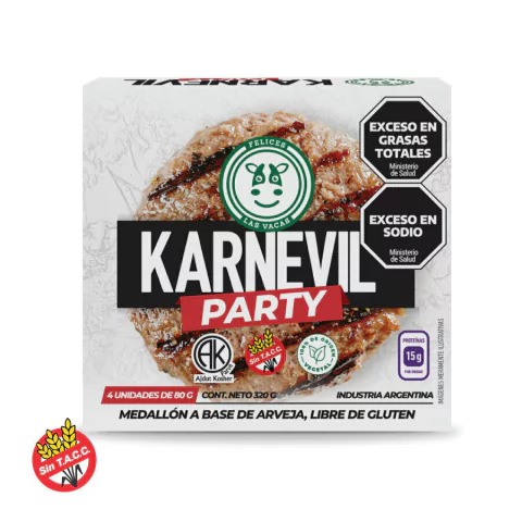 Karnevil Party Medallones (4u.) Felices Las Vacas 320g